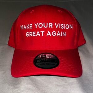 Red Flexfit New Era Cap MAGA EYE DOCTOR “Make Your Vision Great Again”